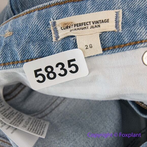 NEW Madewell The Curvy Perfect Vintage Straight Jean in Ferman Wash, size 28 - Picture 15 of 16